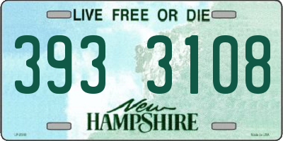 NH license plate 3933108