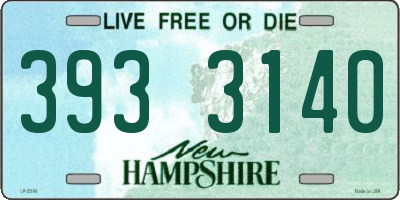 NH license plate 3933140