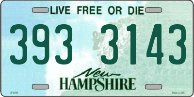 NH license plate 3933143