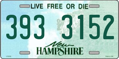 NH license plate 3933152