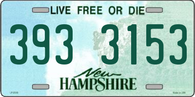 NH license plate 3933153