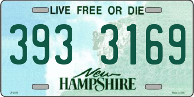 NH license plate 3933169