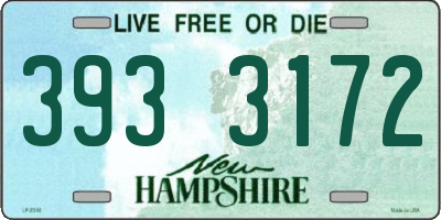 NH license plate 3933172