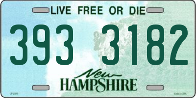 NH license plate 3933182
