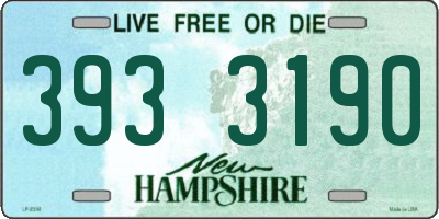 NH license plate 3933190