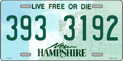 NH license plate 3933192