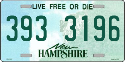 NH license plate 3933196