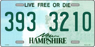 NH license plate 3933210