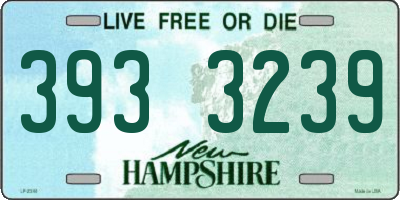NH license plate 3933239