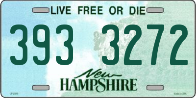 NH license plate 3933272