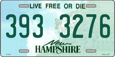 NH license plate 3933276