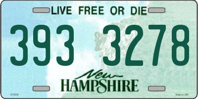 NH license plate 3933278