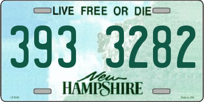 NH license plate 3933282