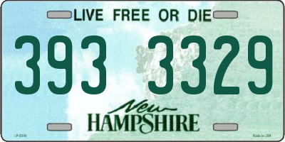 NH license plate 3933329