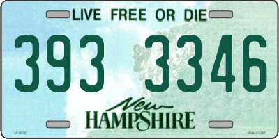 NH license plate 3933346