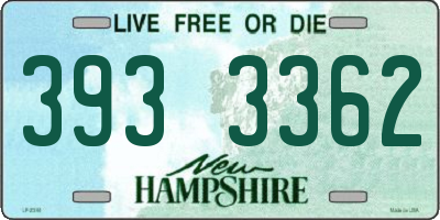 NH license plate 3933362