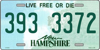 NH license plate 3933372