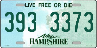 NH license plate 3933373