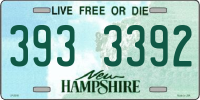 NH license plate 3933392