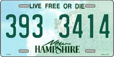 NH license plate 3933414