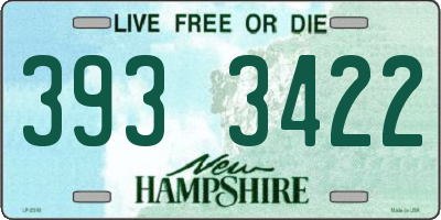 NH license plate 3933422