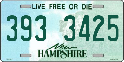 NH license plate 3933425
