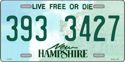NH license plate 3933427