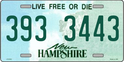 NH license plate 3933443