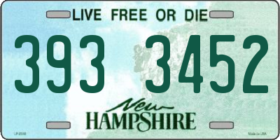 NH license plate 3933452