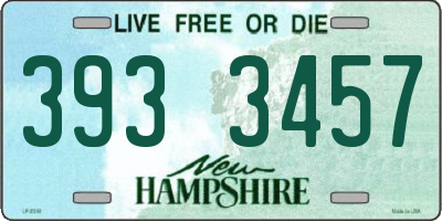 NH license plate 3933457