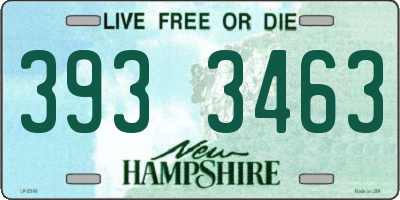 NH license plate 3933463