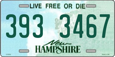 NH license plate 3933467