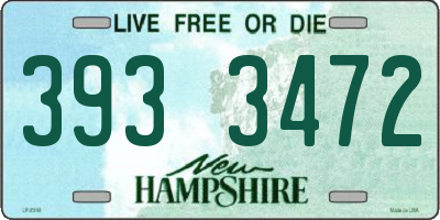 NH license plate 3933472