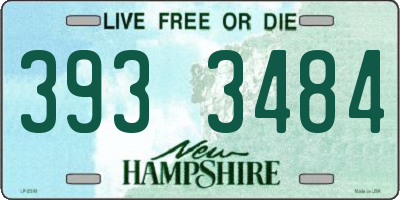 NH license plate 3933484