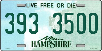 NH license plate 3933500