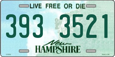 NH license plate 3933521