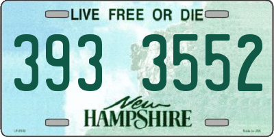 NH license plate 3933552