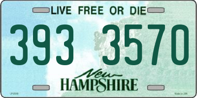 NH license plate 3933570