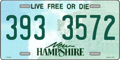 NH license plate 3933572