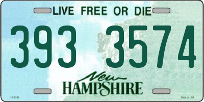 NH license plate 3933574