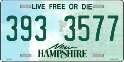 NH license plate 3933577