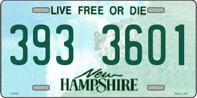 NH license plate 3933601