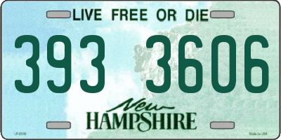 NH license plate 3933606