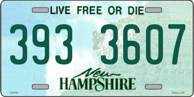 NH license plate 3933607