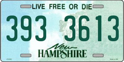 NH license plate 3933613