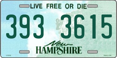 NH license plate 3933615