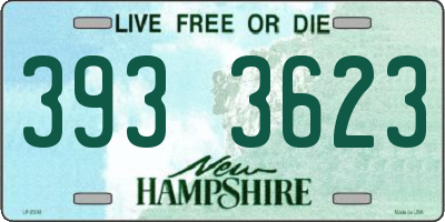 NH license plate 3933623