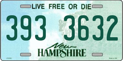 NH license plate 3933632