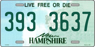NH license plate 3933637