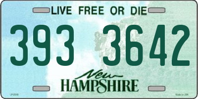 NH license plate 3933642